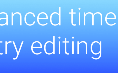 New time editing options